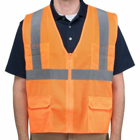 CORDOVA Cordova Orange Class 2 High Visibility Surveyor's Safety Vest 486VS270P2XL